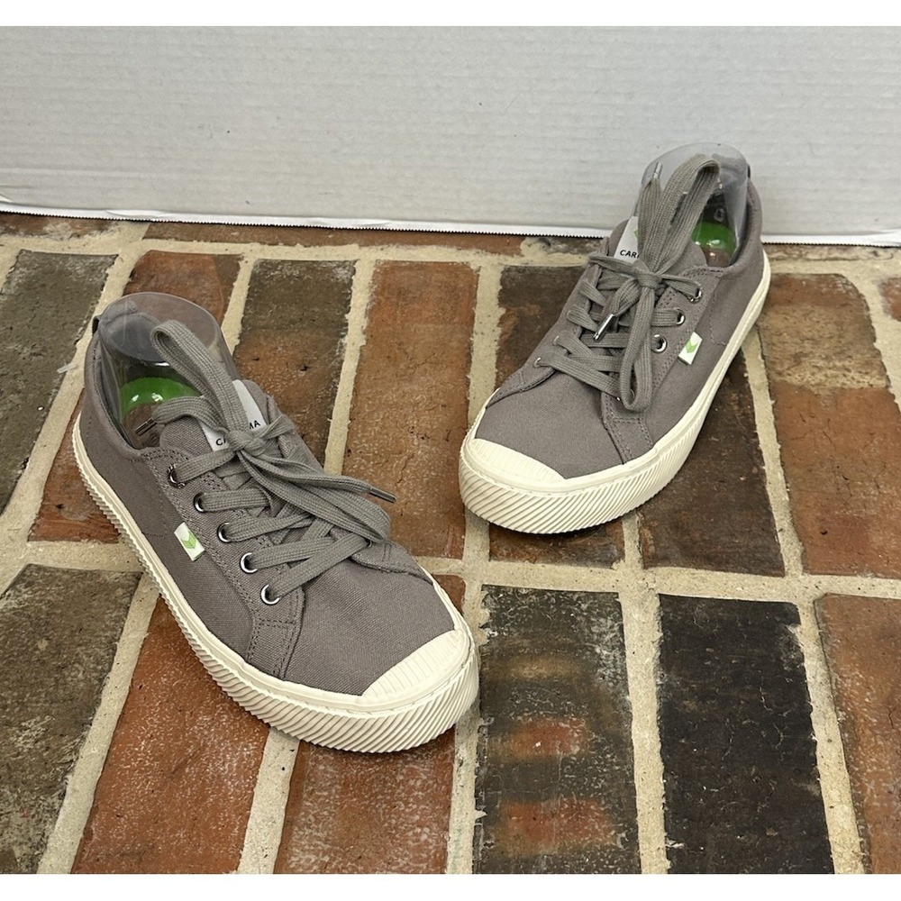 Cariuma OCA Low‎ Gray Sneakers Canvas Lace Up Low Top Shoes Women's 8.5